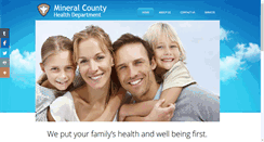 Desktop Screenshot of mineralcountyhealthdepartment.com