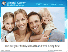 Tablet Screenshot of mineralcountyhealthdepartment.com